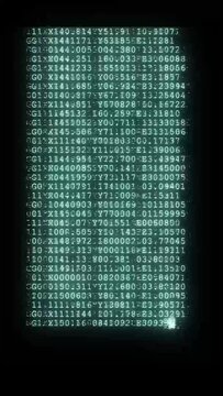 fast long scrolling programming security hacking code data flow stream nice cool vertical 9x16 video footage for social media reel 