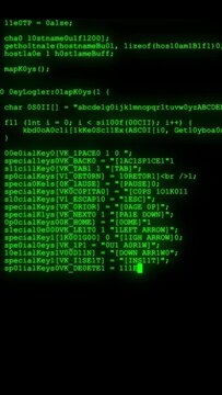 fast long scrolling green programming security hacking code data flow stream nice cool vertical 9x16 video footage for social media reel 