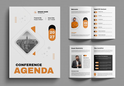 Conference Agenda Deesign Template