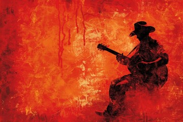 Cowboy background image for country music - Wild West Theme, Western Style