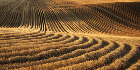 Fototapeta premium Photo of an agricultural field