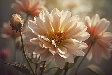 pink and yellow flower