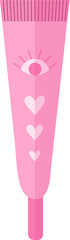 Tube of eye cream vector flat illustration