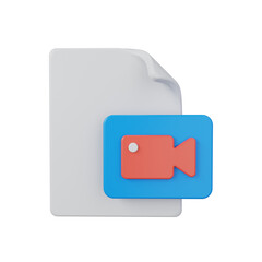 video 3d render icon