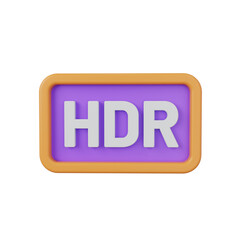 hdr 3d render icon