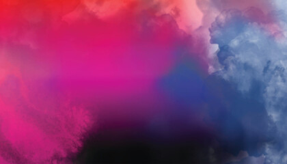 abstract watercolor background with clouds. colorful blue and pink background.