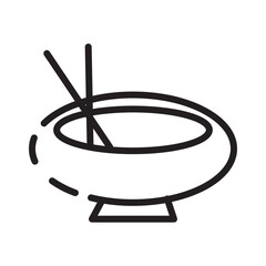 Bowl Food Meal Line Icon