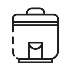 Cooker Electric Rice Line Icon