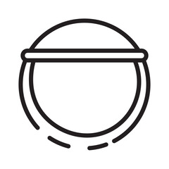 Food Bowl Rice Line Icon