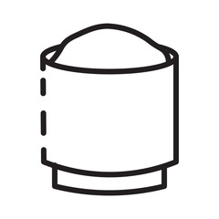 Food Noodle Rice Line Icon