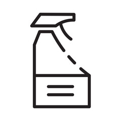 Bottle Plastic Sprayer Line Icon