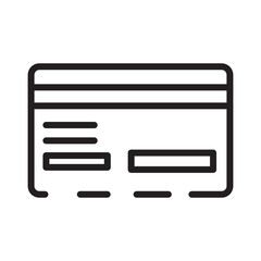 Fototapeta premium Card Chip Credit Line Icon