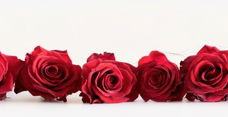 red rose on white background