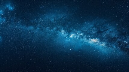 Obraz premium A breathtaking panorama of the Milky Way galaxy at night, showcasing the beauty of the cosmos