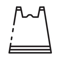 Bag Ecology Plastic Line Icon