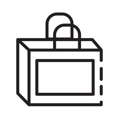 Bag Pack Plastic Line Icon