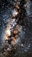 Obraz premium A breathtaking panorama of the Milky Way galaxy at night, showcasing the beauty of the cosmos