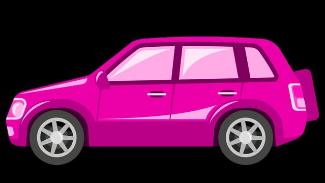 purple car