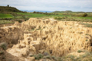 natural sculptures at Aguarales de Valdemilaz, Valpalmas, comarca of Cinco Villas, province of Zaragoza, Aragon, Spain