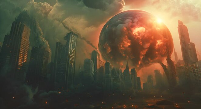 a planet under siege, with natural disasters intensified by global warming wreaking havoc on urban centers,