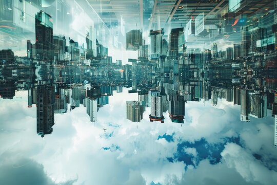 Inception City: A Surreal Sci-Fi Fantasy Urban Landscape
