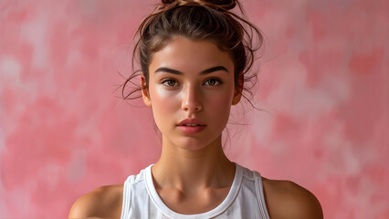 French Twist Style: Beautiful Western Volleyball Athlete, Elegant Updo: Stunning Girl's Hairstyle, Chic Look: Beautiful Western French Twist, Stylish Hairdo: Elegant for Athlete