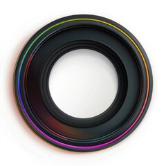 Aperture Ring Illustration: A Detailed View of Camera Lens Aperture Ring with Blade Settings  - obrazy, fototapety, plakaty