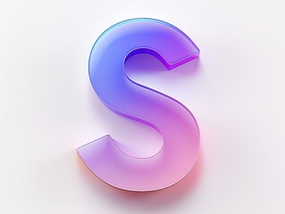 S icon logo design, color gradient on white background