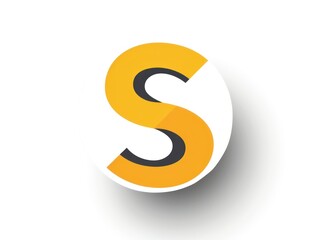 Naklejka premium S icon logo design, color gradient on white background