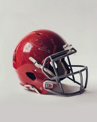 Fototapeta premium football helmet on white backdrop