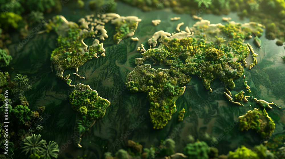 Poster the process of localizing and adapting digital green content for different regions.
