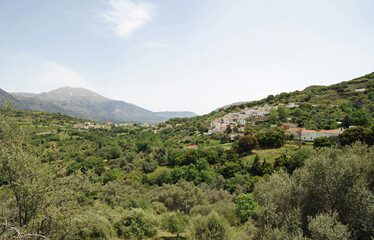 Le village d'Apostoli dans la vallée d'Amari en Crète