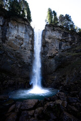 Leuenfall Wasserfall an einem Abhang in Appenzell in der Schweiz 