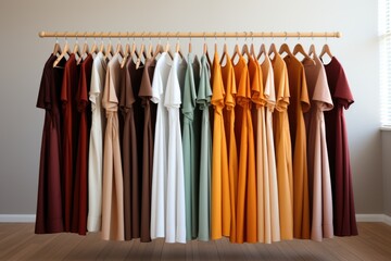 Woman clothes hanging