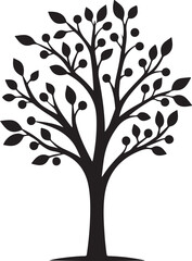 black and white tree vector, black and white tree vector illustration, eps 10
