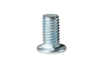 Channel pin bolt with round head. Pin bolt isolated on white background