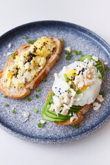 fried eggs with bacon and cheese