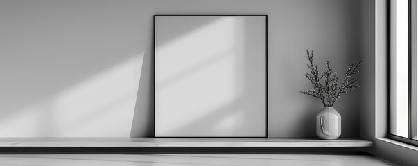 The Creative template of a startup pitch deck blends a minimalist design with technology motifs for a sharp, modern look, Blank frame template Sharpen with large copy space