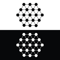 Benzene Strucre Vector, Hexagone structure
