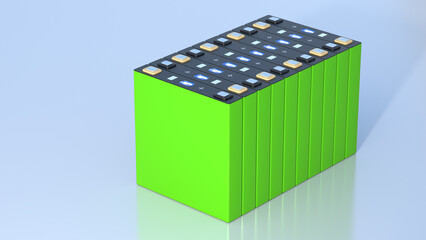 green NMC Prismatic battery modules for electric vehicles, mass production accumulators high power and energy for electric vehicles