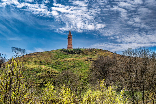 Sky mountain, himmelbjerget Danish National Monument near Silkeborg, Denmark
