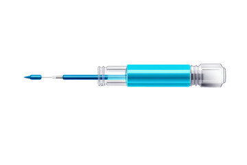 Fototapeta premium A blue pen with a blue tip