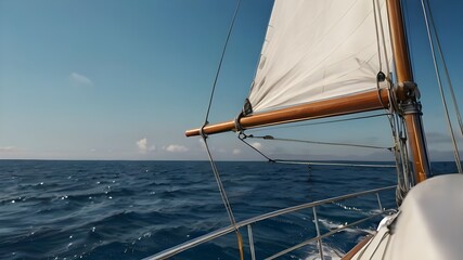 Fototapeta premium sailing on the lake