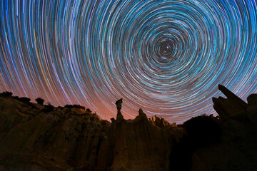 Kula fairy chimneys night astrophotography