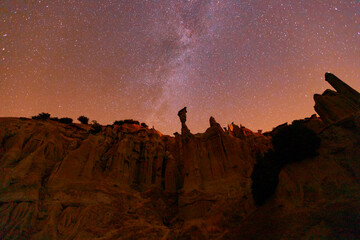 Kula fairy chimneys night astrophotography