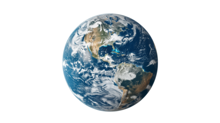 planet earth isolated on transparent background
