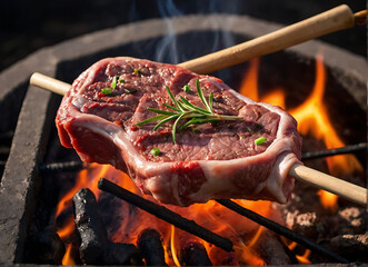 meat on the fire, making the barbecue on the coals, Photos and menus of cafes and restaurants, Magazines