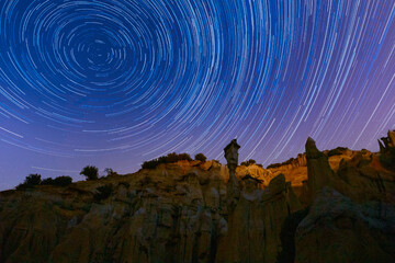 Kula fairy chimneys night astrophotography