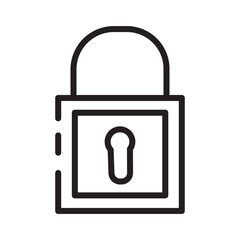 Key Lock Personel Line Icon