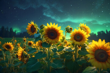 The beauty of sunflowers